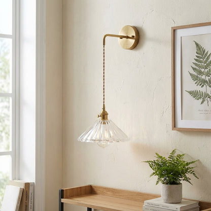 Glass Wall Sconce Light On Cord - 208GBWL - Modefinity