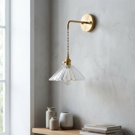 Glass Wall Sconce Light On Cord - 208GBWL - Modefinity