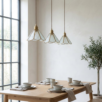 Brass Glass Pendant Light - 227GPL - Modefinity