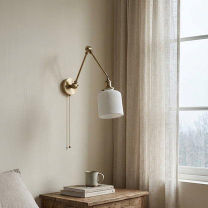 White Ceramic Wall Light - 213ST - Modefinity