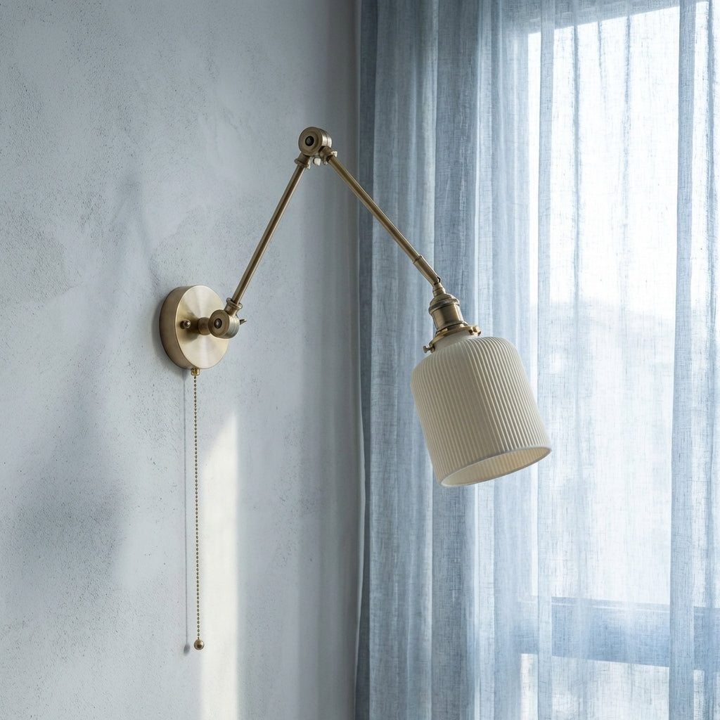 White Ceramic Wall Light - 213ST - Modefinity