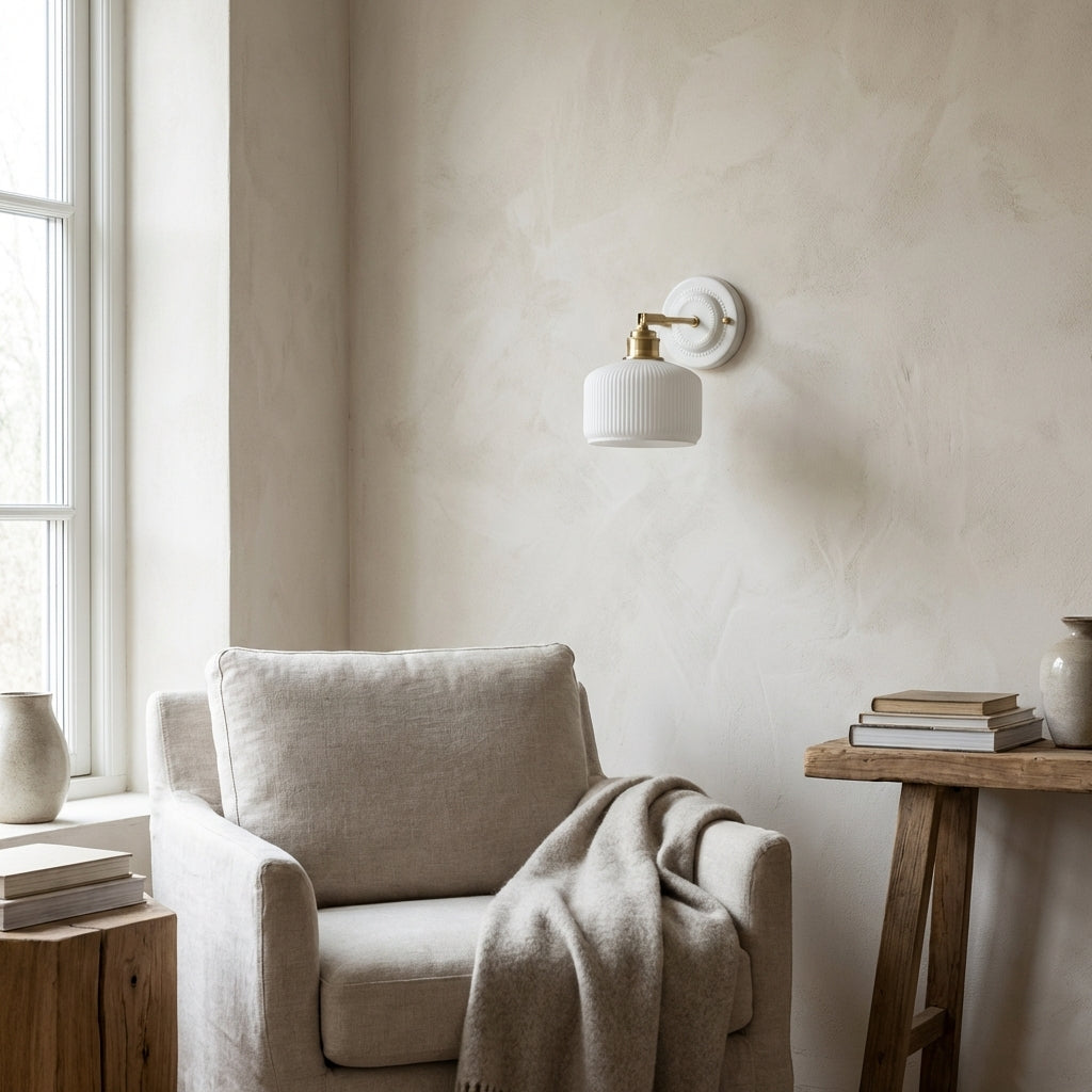 Ceramic Glass Wall Sconce Lighting - 111CWP - Modefinity