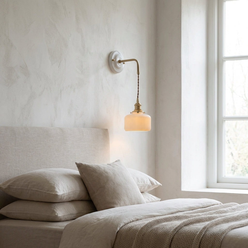 Ceramic Glass Wall Sconce Lighting - 112CWP - Modefinity