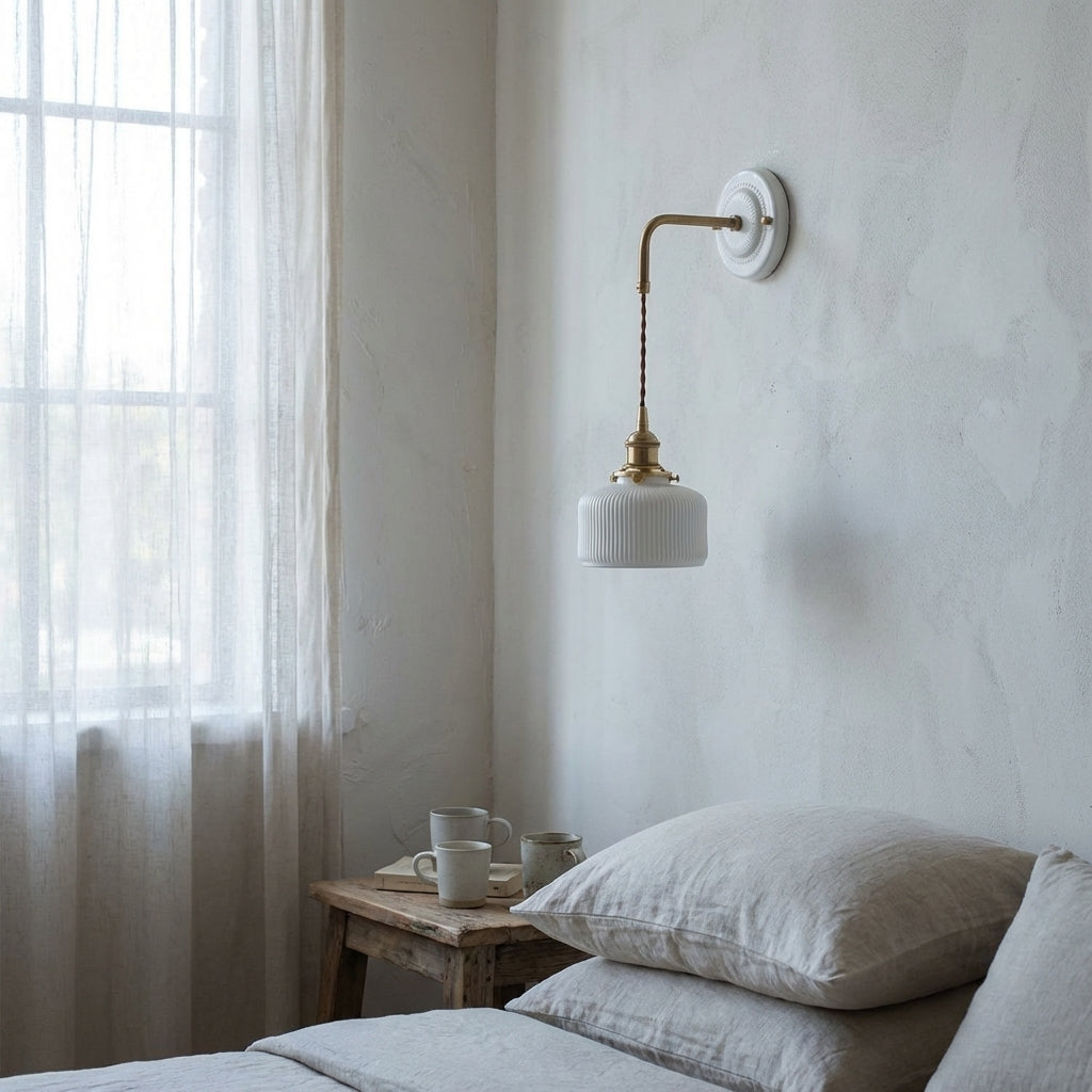 Ceramic Glass Wall Sconce Lighting - 112CWP - Modefinity