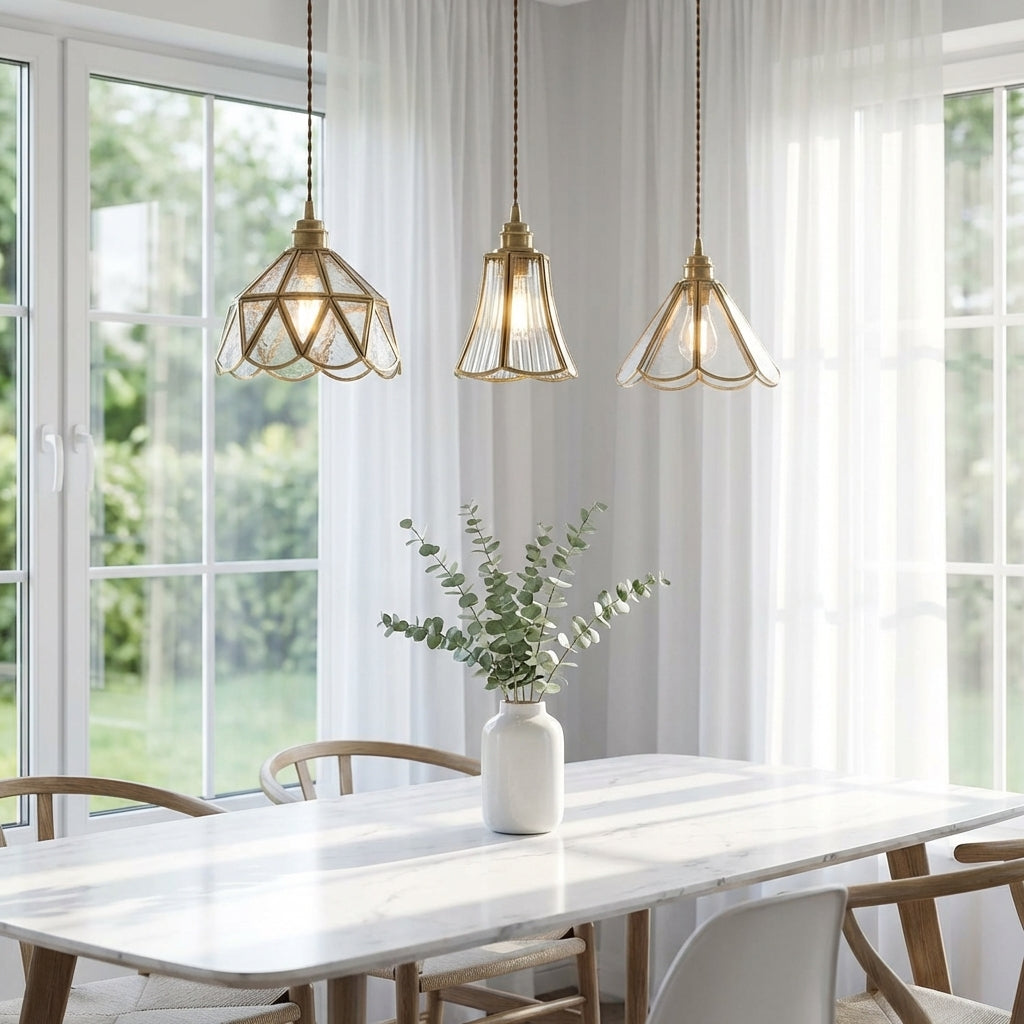 Brass Glass Pendant Light - 226GPL - Modefinity