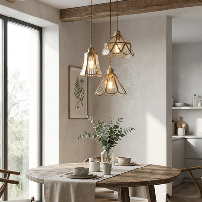 Brass Glass Pendant Light - 226GPL - Modefinity