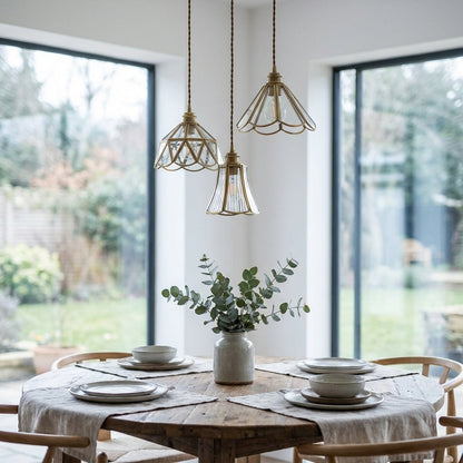 Brass Glass Pendant Light - 226GPL - Modefinity