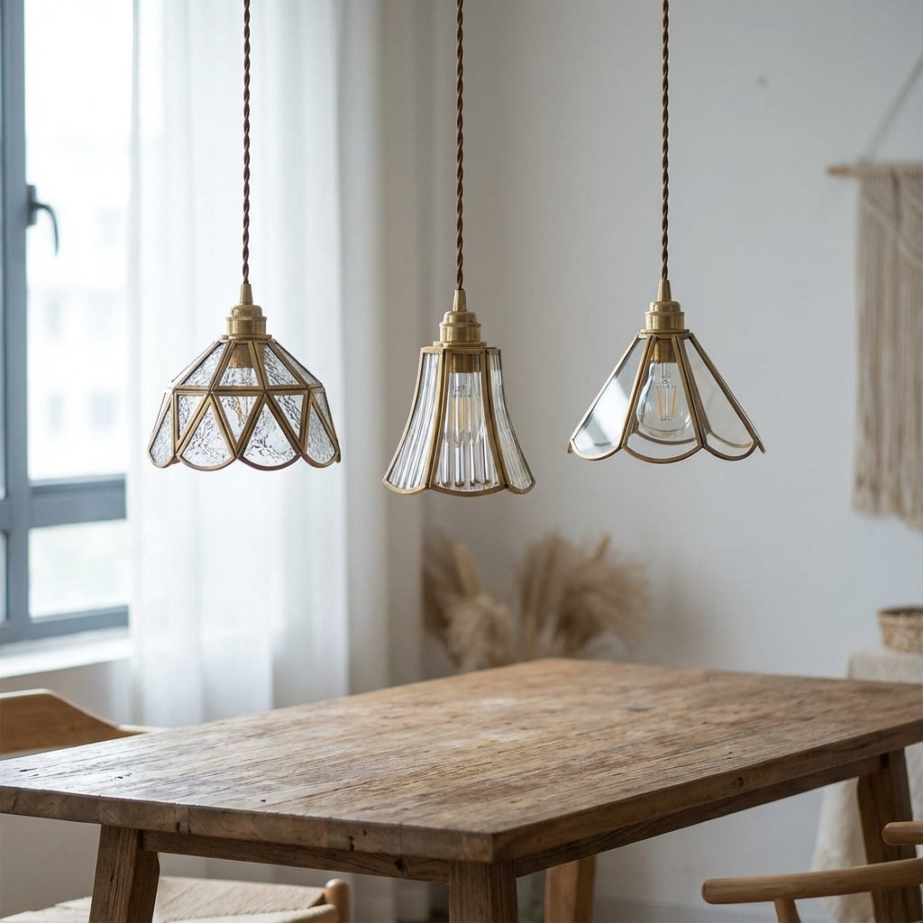 Brass Glass Pendant Light - 226GPL - Modefinity