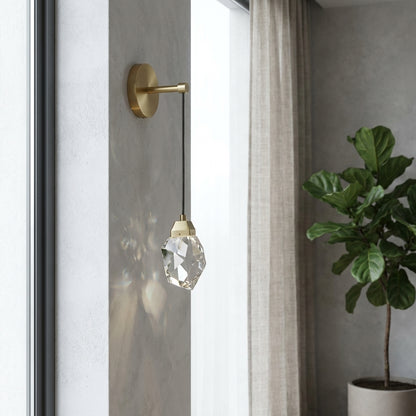 Crystal Brass Wall Light - 101CRL - Modefinity