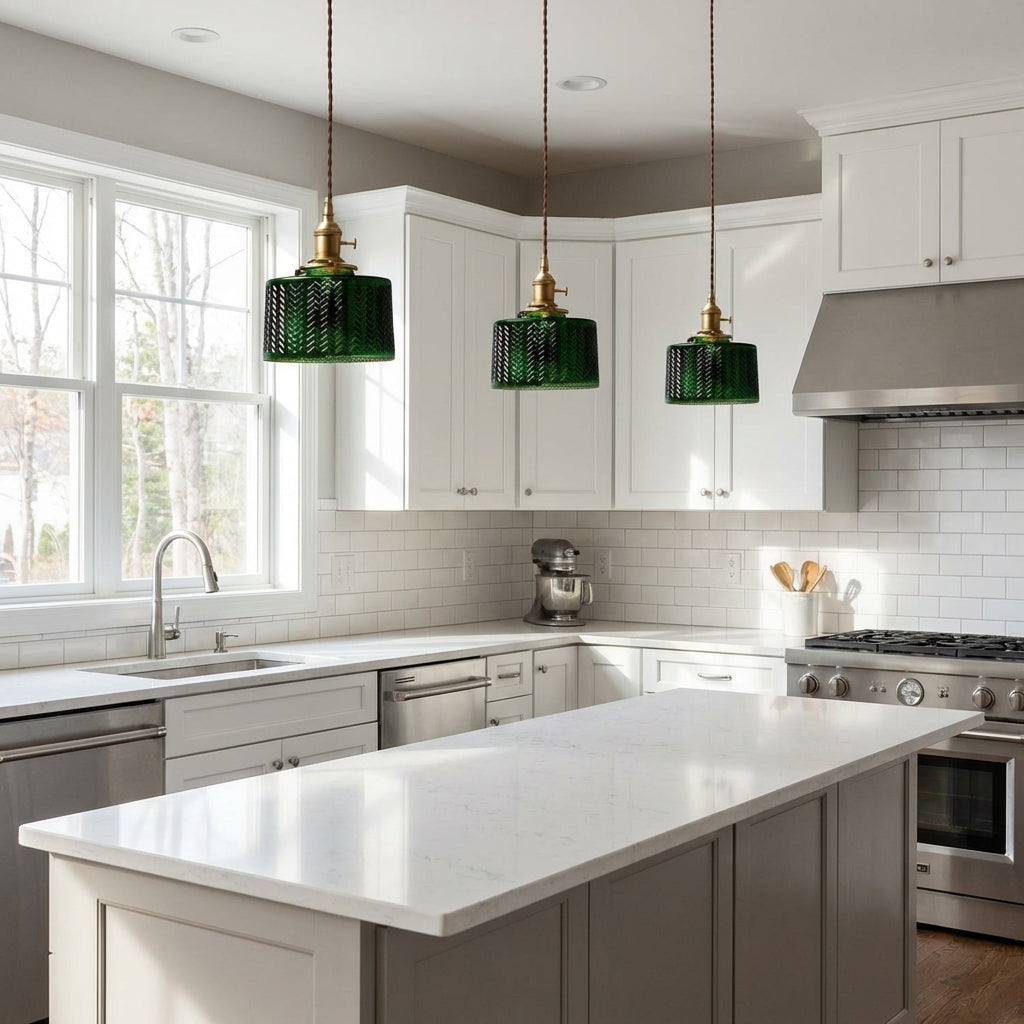 Green Glass Pendant Light - 203GPL - Modefinity