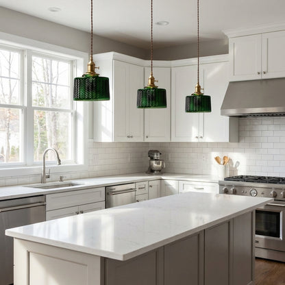 Green Glass Pendant Light - 203GPL - Modefinity