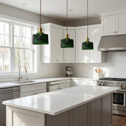 Green Glass Pendant Light - 203GPL - Modefinity