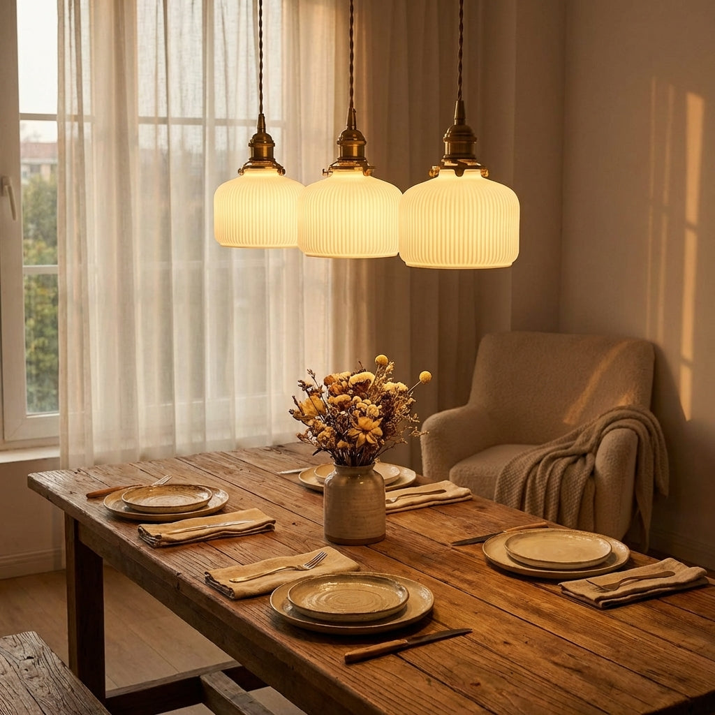 Ceramic Brass Pendant Light - 102PL - Modefinity