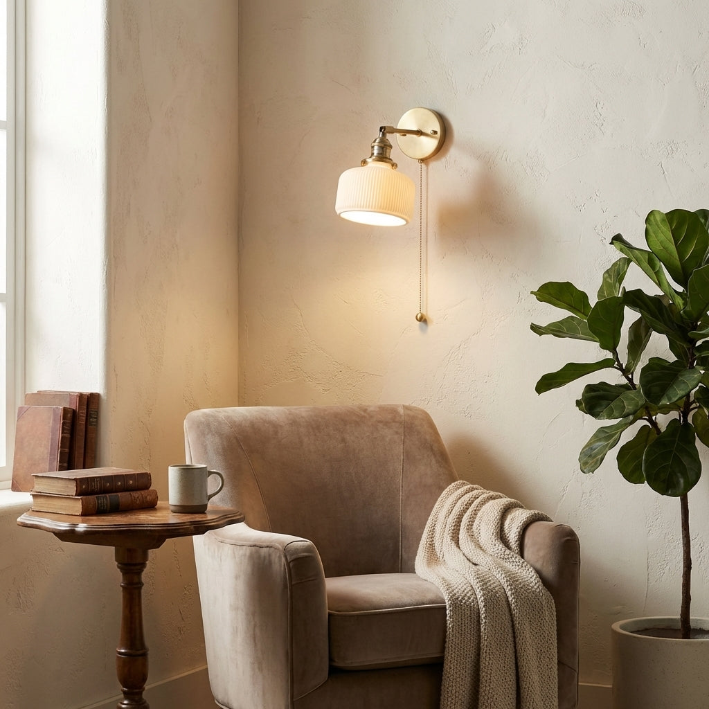Brass Ceramic Wall Sconce - 201ST - Modefinity
