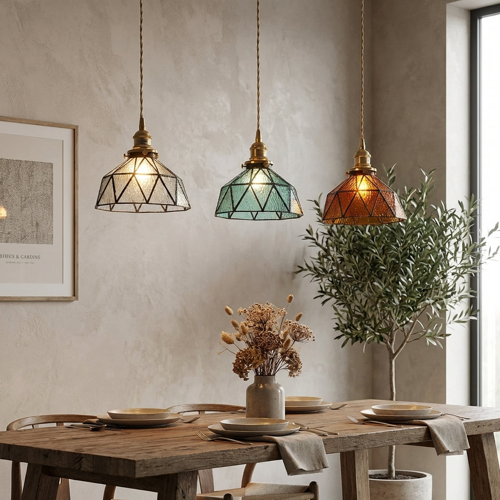 Faux Stained Glass Pendant Light - 209GPL - Modefinity