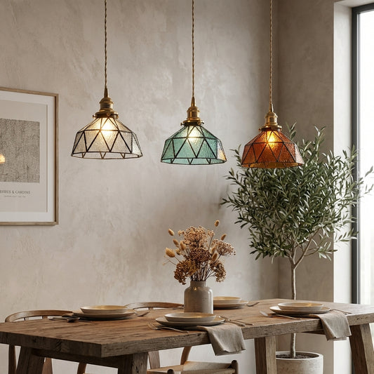 Faux Stained Glass Pendant Light - 209GPL - Modefinity