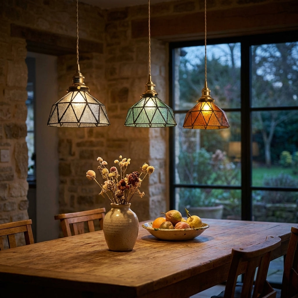 Faux Stained Glass Pendant Light - 209GPL - Modefinity