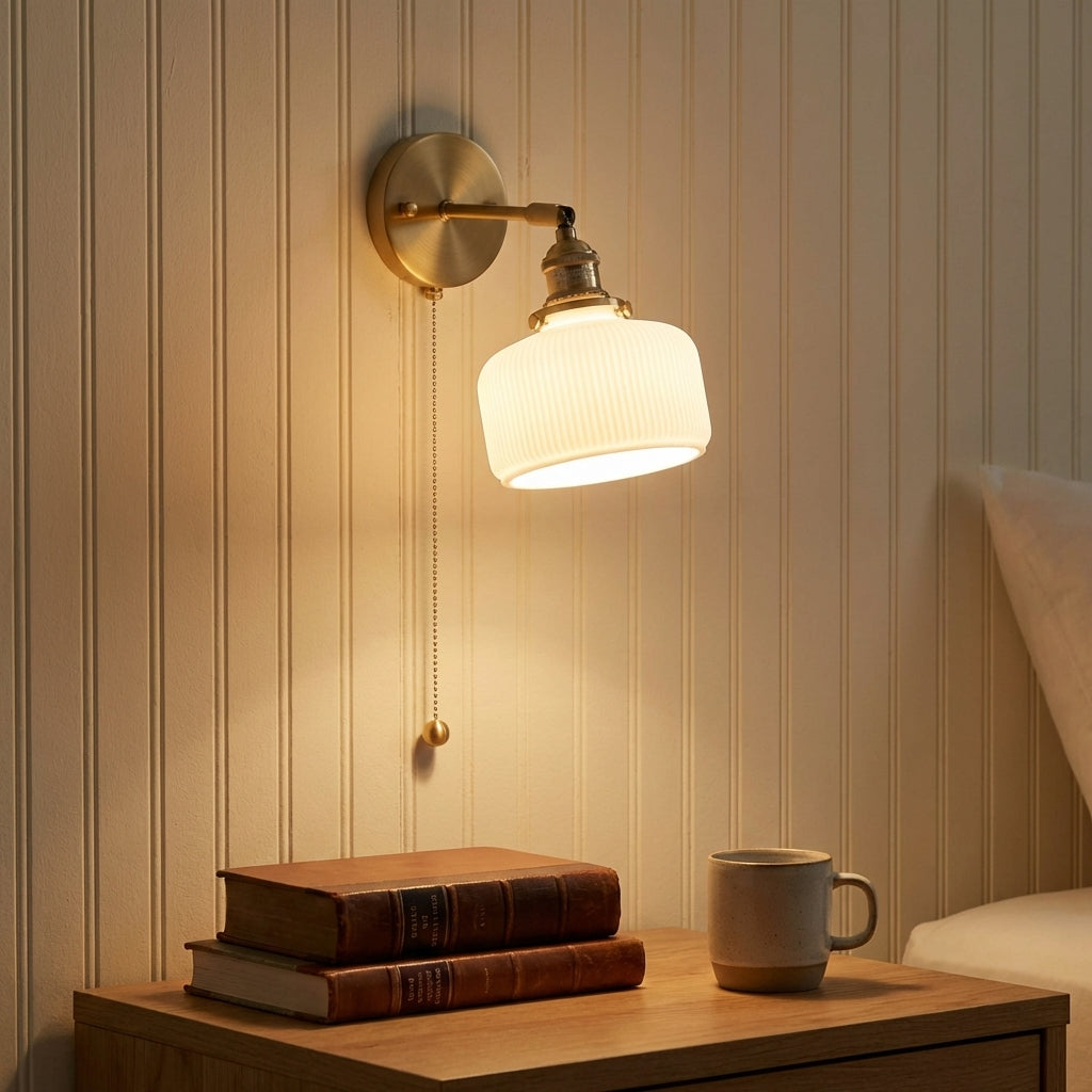 Brass Ceramic Wall Sconce - 201ST - Modefinity
