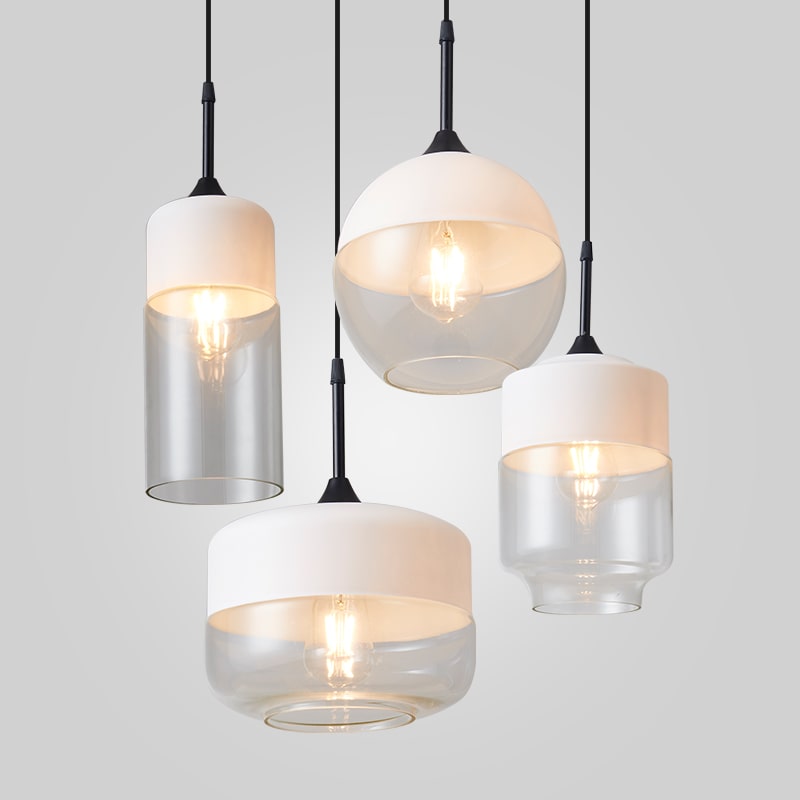 Black and White Pendant Light - 245GPL - Modefinity