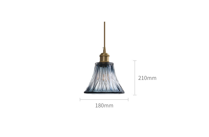 Blue Glass Pendant Light - 233GPL - Modefinity