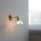 Glass Brass Wall Sconce Light - 231GBWL - Modefinity