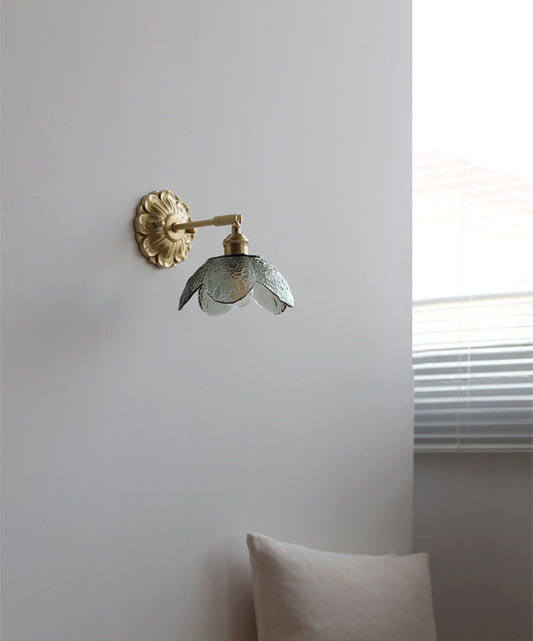 Glass Brass Wall Sconce Light - 231GBWL - Modefinity