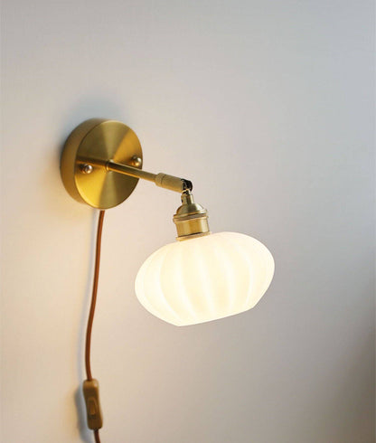 Globe Oval Plug In Wall Sconce Light - 224GBWL - Modefinity