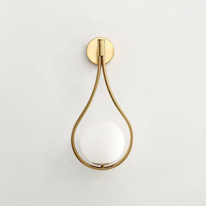 Gold Frosted Glass Wall Light - 203GWL - Modefinity