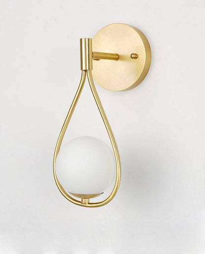 Gold Frosted Glass Wall Light - 208GWL - Modefinity