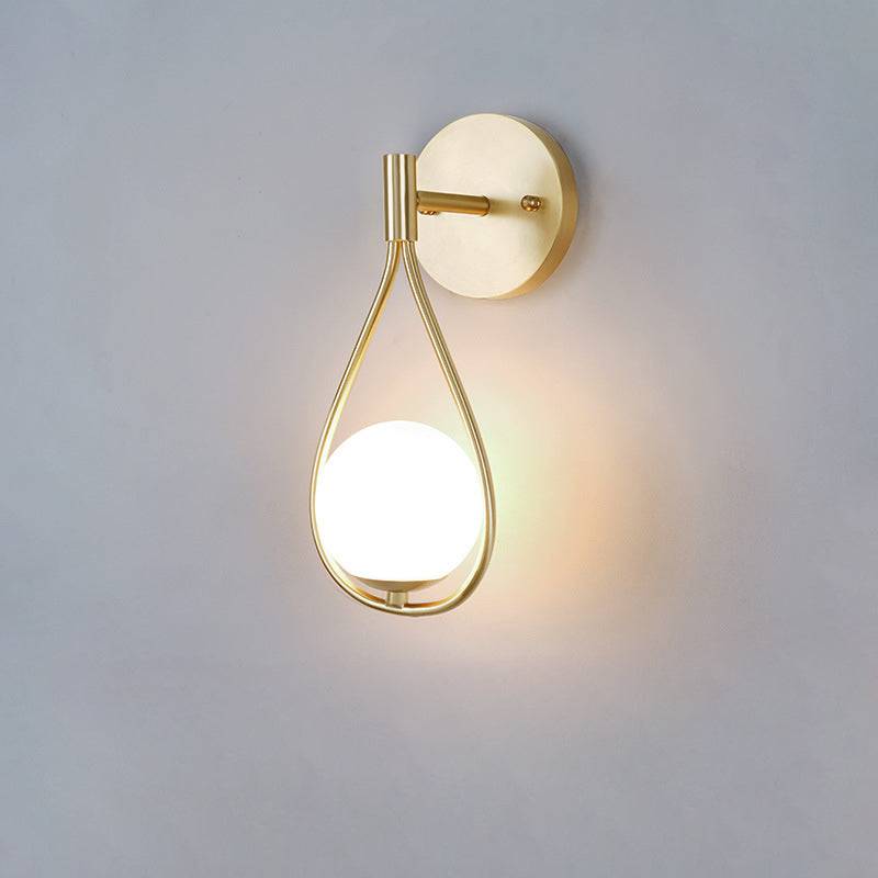 Gold Frosted Glass Wall Light - 208GWL - Modefinity