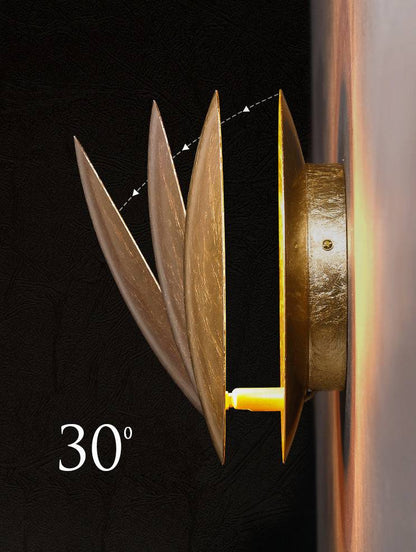 Gold Iron Luna Wall Lamp - 200MWL - Modefinity