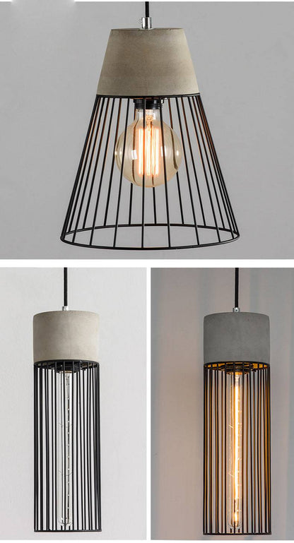 Gray Cement Pendant Light - 105CM - Modefinity