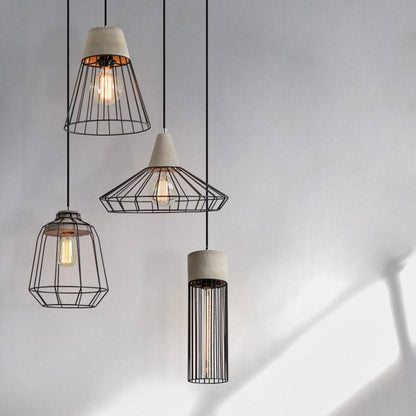 Gray Cement Pendant Light - 105CM - Modefinity