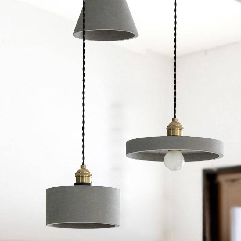 Gray Cement Pendant Light - 109CM - Modefinity