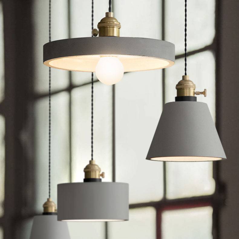 Gray Cement Pendant Light - 109CM - Modefinity