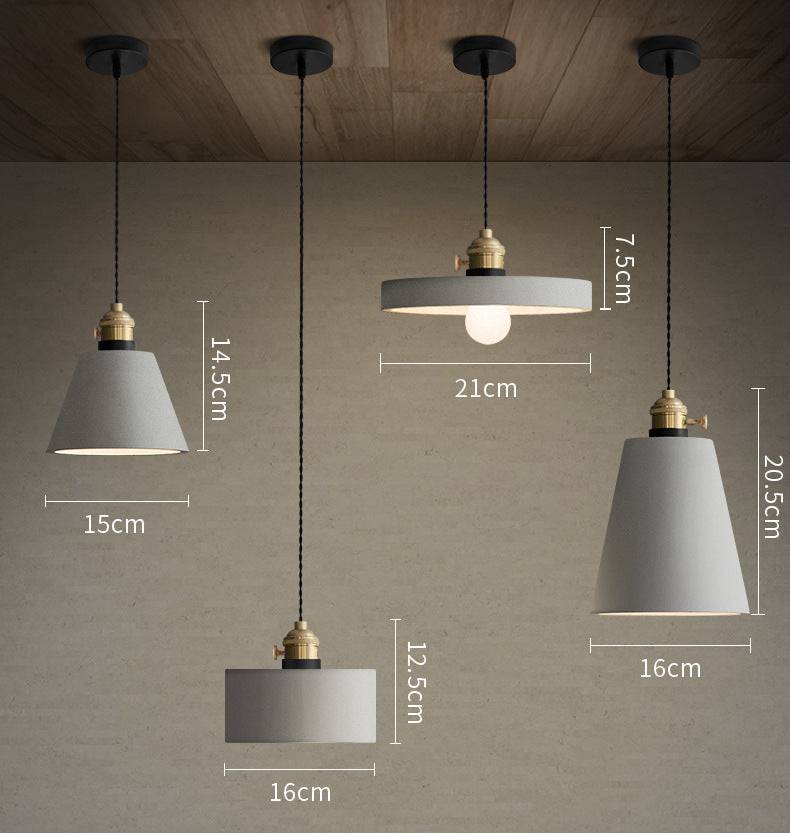 Gray Cement Pendant Light - 109CM - Modefinity