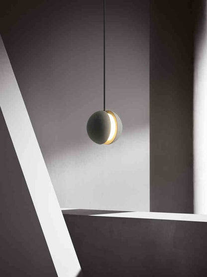 Gray Globe Cement Pendant Light - 110CM - Modefinity