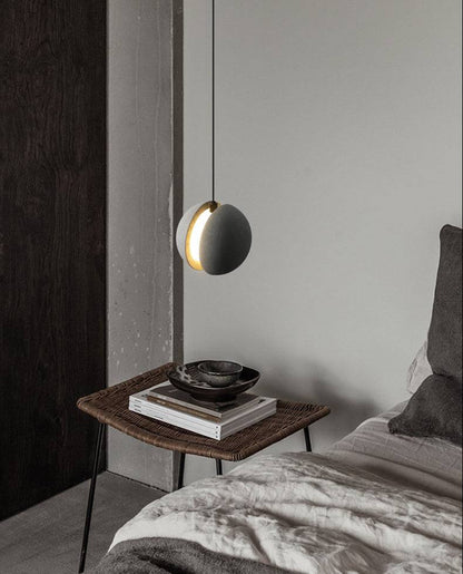 Gray Globe Cement Pendant Light - 110CM - Modefinity