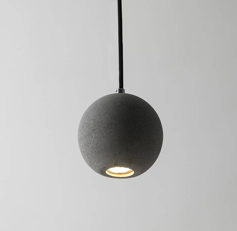 Gray Globe Cement Pendant Light - 110CM - Modefinity