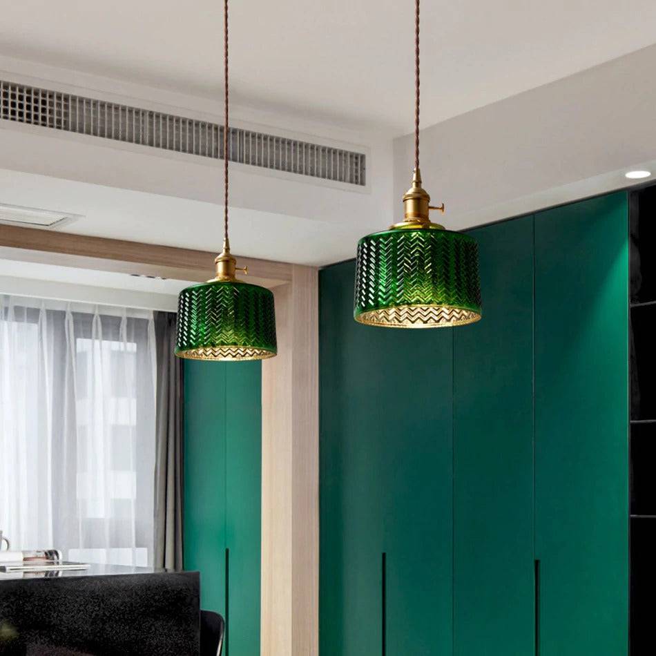 Green Glass Pendant Light - 203GPL - Modefinity