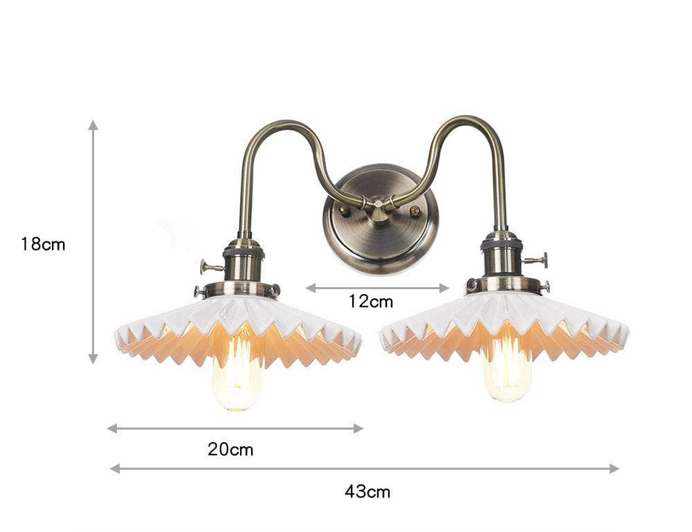 Green Patina Ceramic Double Light - 102CDL - Modefinity