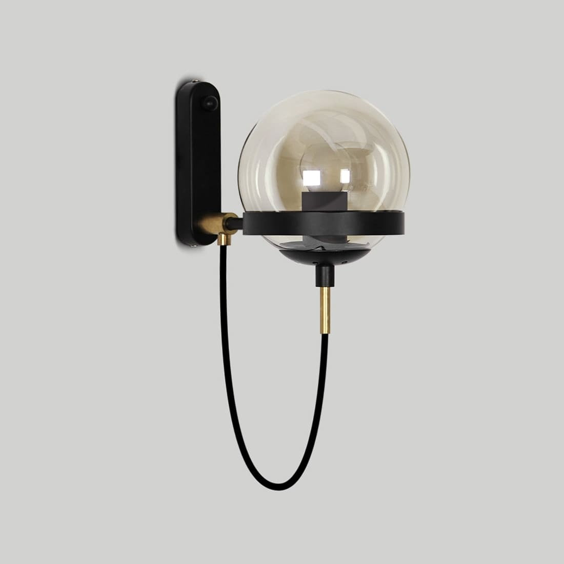 Gold Double Glass Wall Light - 206GWL - Modefinity