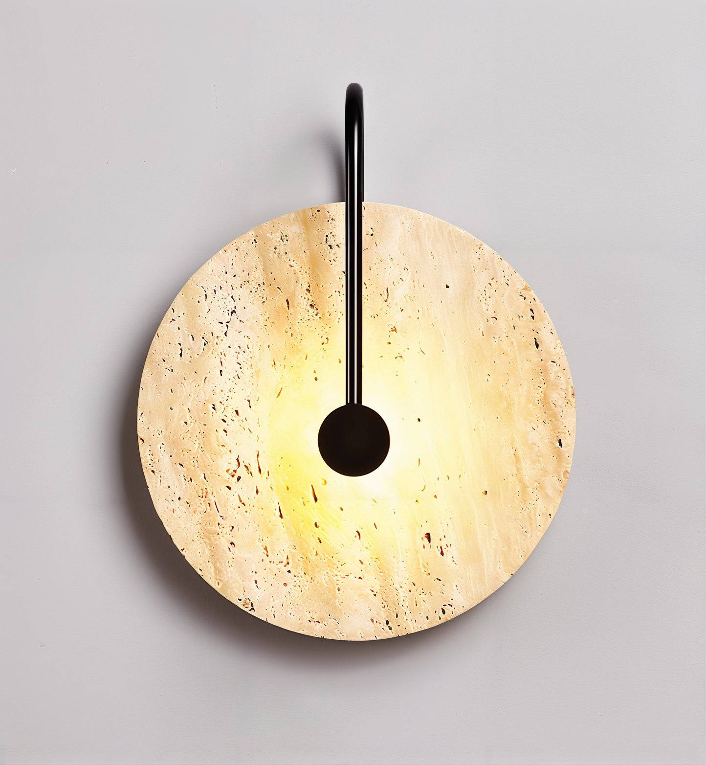 Japandi Stone Wall Light - Sleek Industrial - Modefinity