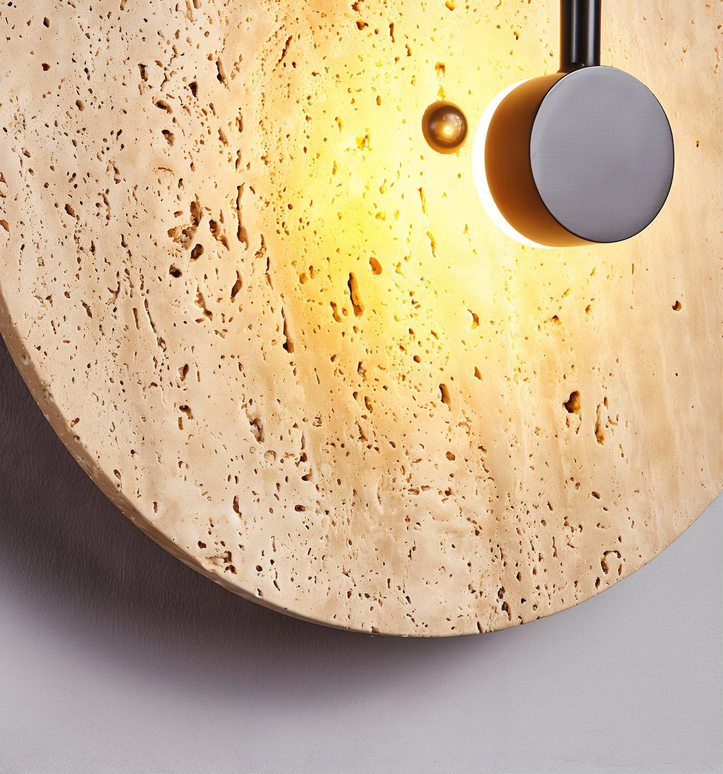 Japandi Stone Wall Light - Sleek Industrial - Modefinity