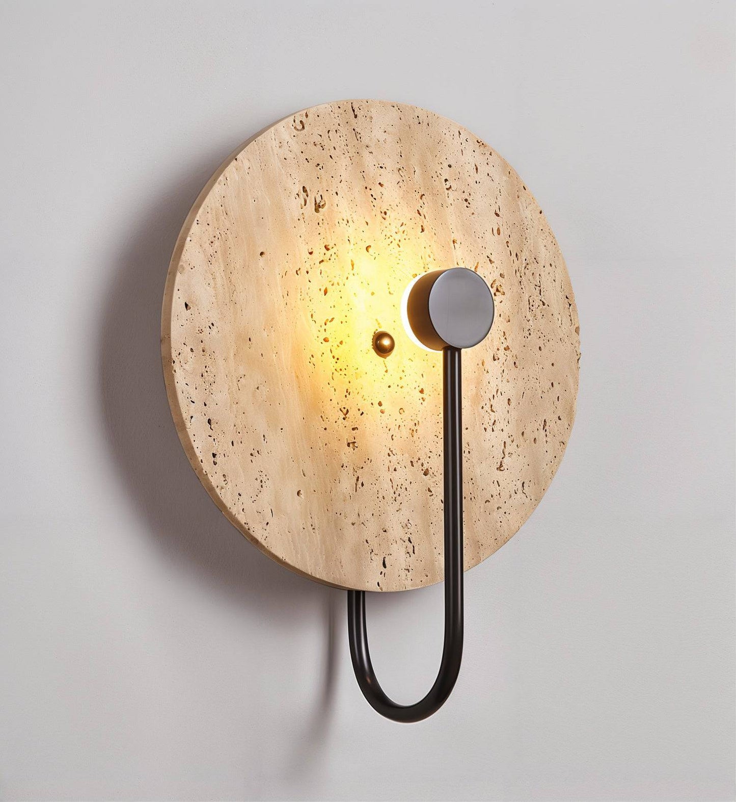 Japandi Stone Wall Light - Sleek Industrial - Modefinity