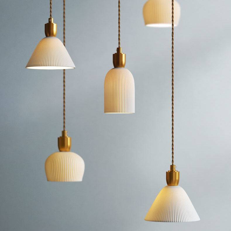 Japanese Style Ceramic Pendant Light - 201CPL - Modefinity