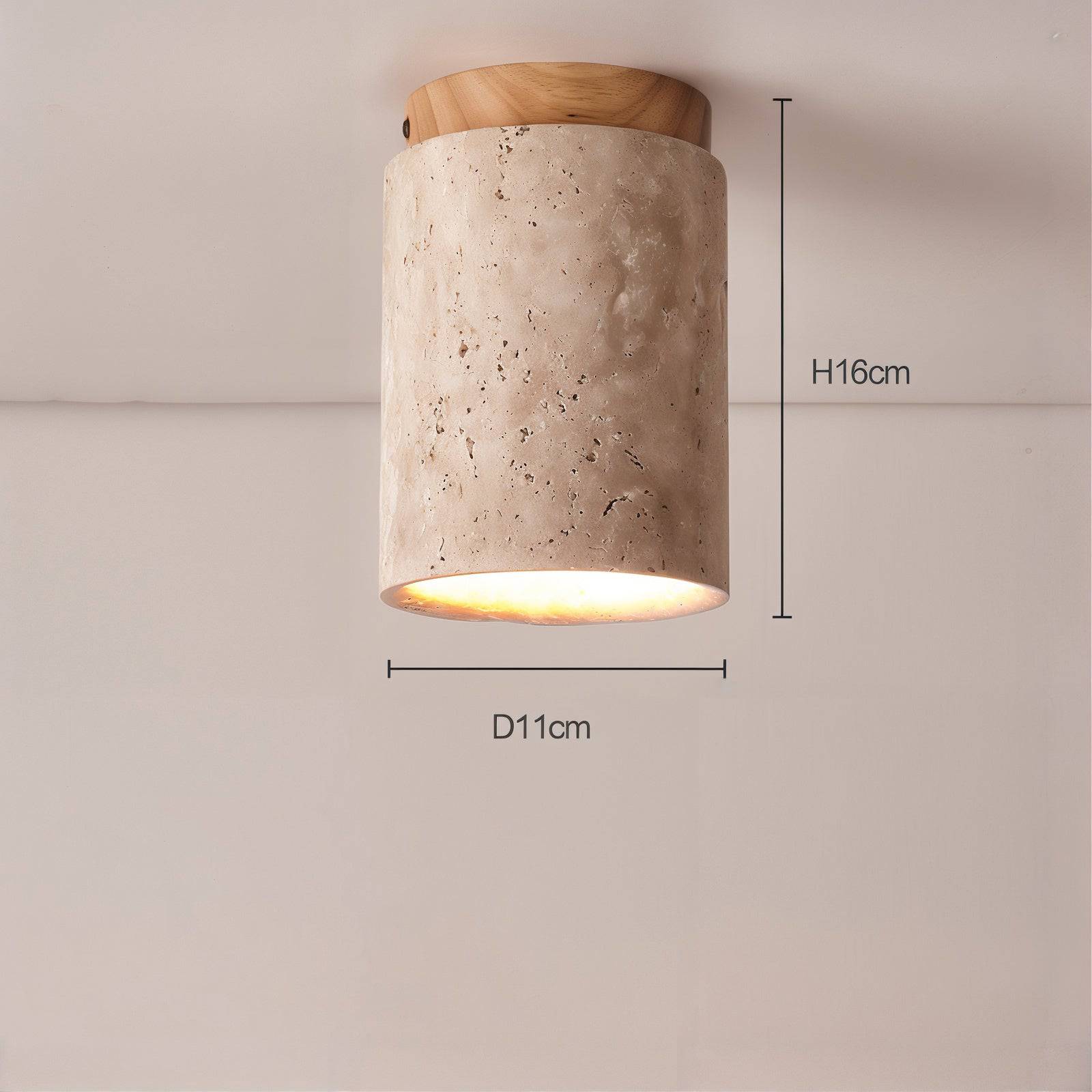 Japanese Style Stone Wood Light - Modefinity