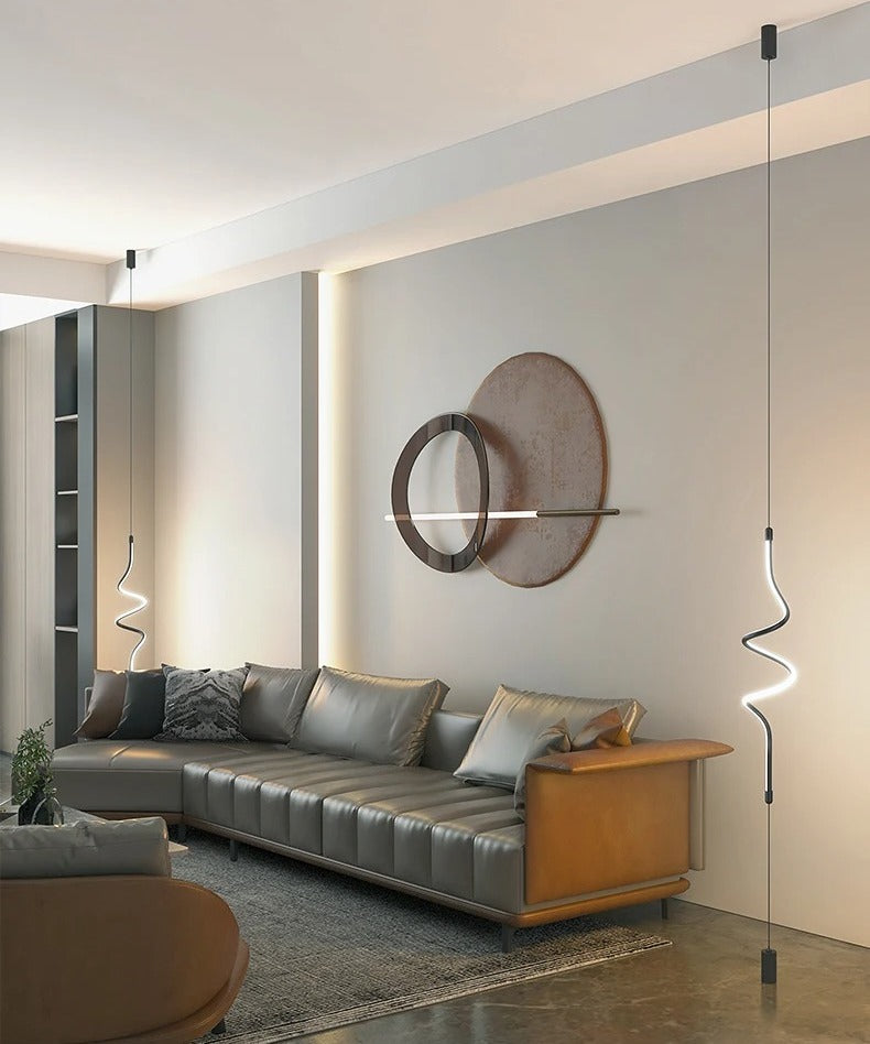 Modern Linear Bar Pendant Light - Sleek Versatility - Modefinity