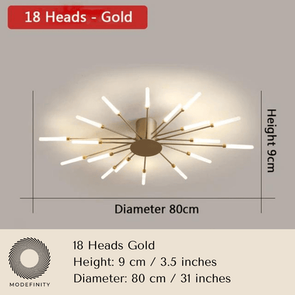 Luxurious Starburst LED Chandelier - Modefinity