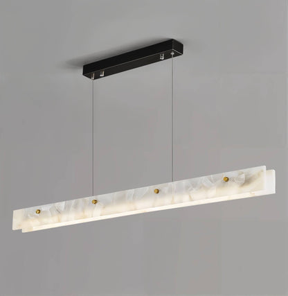 Luxury Rectangular Alabaster Pendant Light - Modefinity